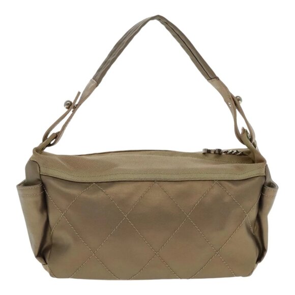 CHANEL Paris Biarritz Shoulder Bag Coated Canvas Gold Tone CC Auth ar12598 - Picture 2 of 16